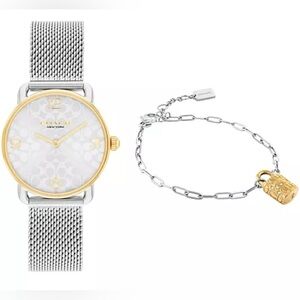 Coach Two-Tone Elliot Watch and Bracelet Set